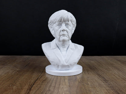 Angela Merkel Bust, Former Chancellor of Germany Sculpture