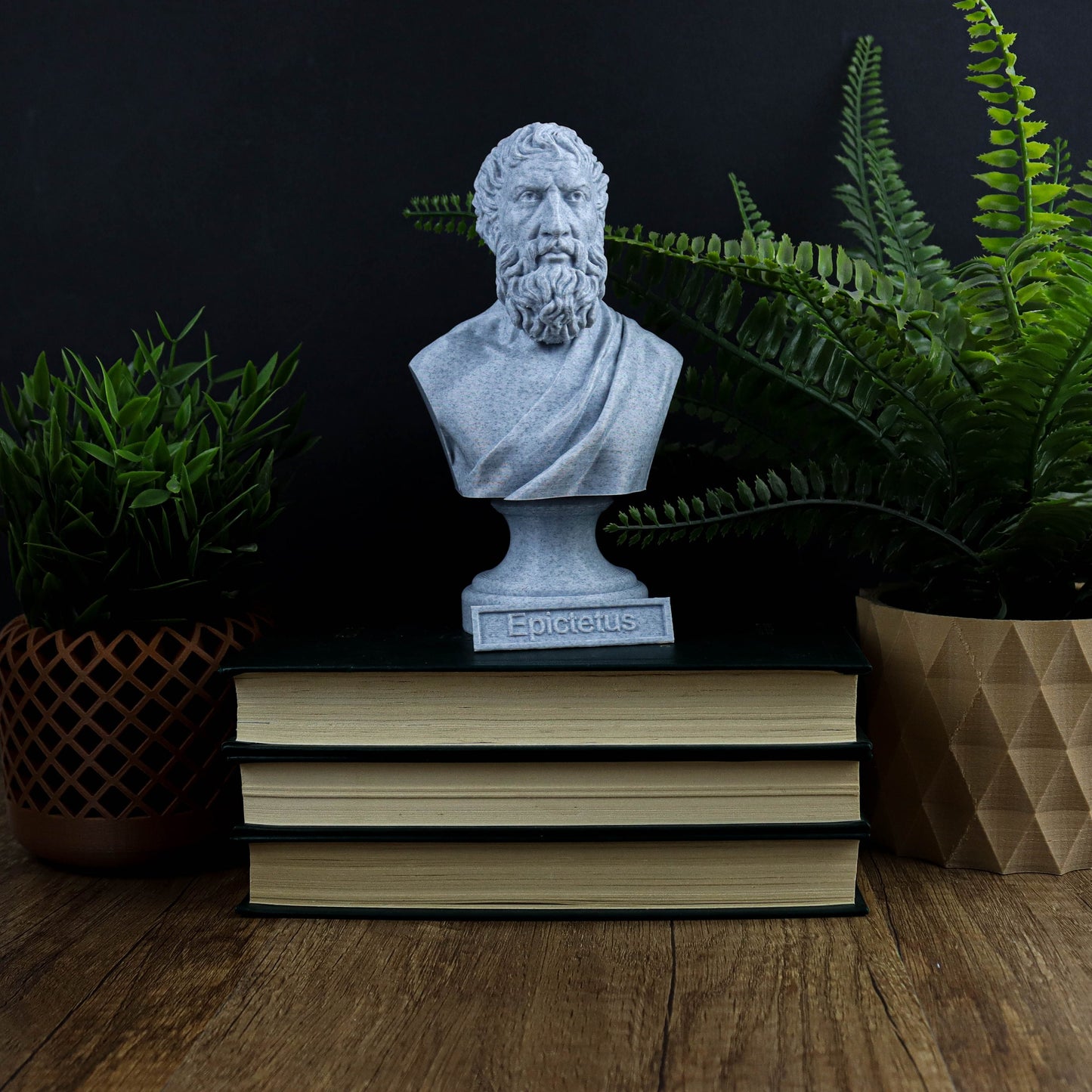 Epictetus Bust, Ancient Greek Philosopher Figurine, Stoic Philosopher Sculpture