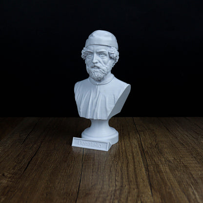 Donatello Bust, Famous Italian Sculptor of the Renaissance Period, Bookshelf Decor