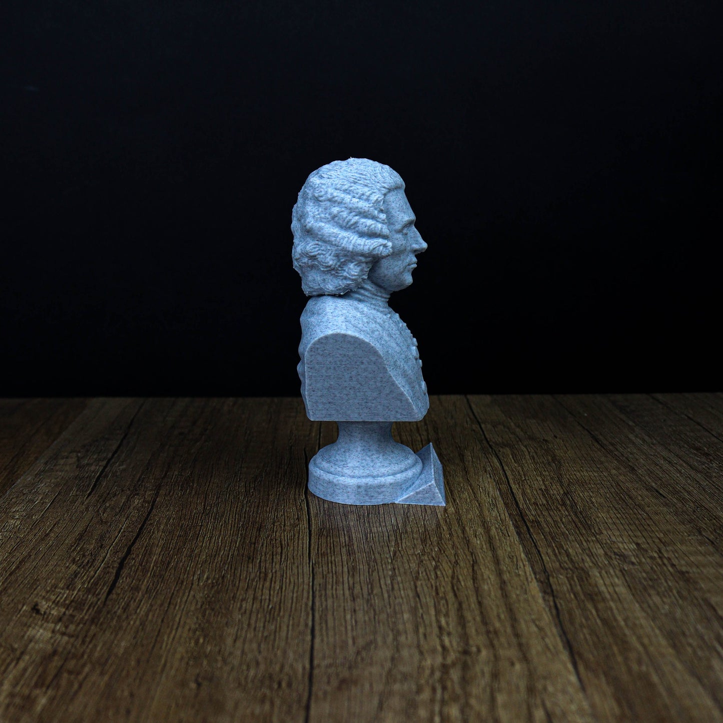 Jean-Jacques Rousseau Bust,  Enlightenment Philosopher Sculpture for Home and Bookshelf Decor, Perfect Gift for Philosophy Enthusiasts