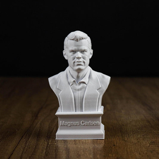 Magnus Carlsen Bust, Chess Grandmaster Sculpture