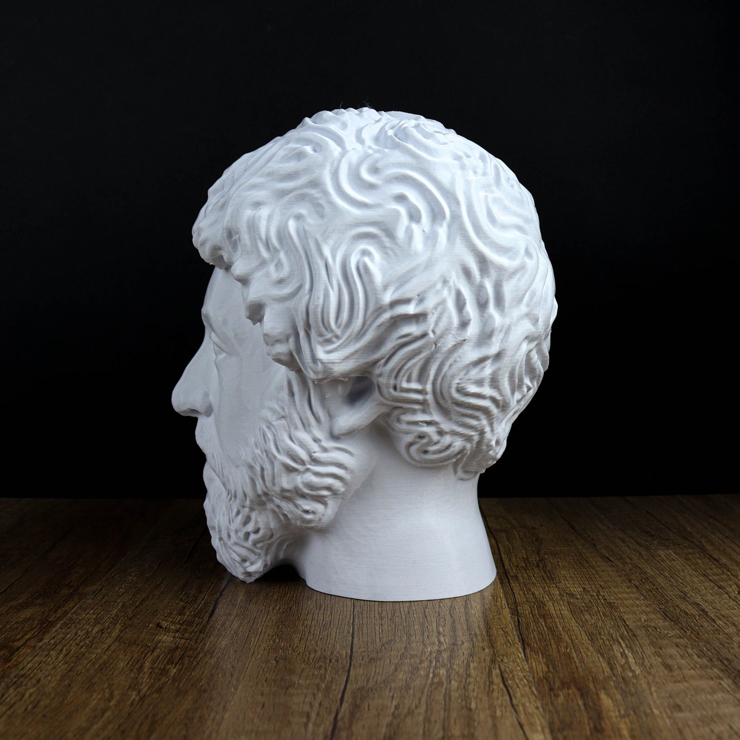 Marcus Aurelius Headphone Holder, Head Statue, Desktop Decor Headphone Stand, Bust
