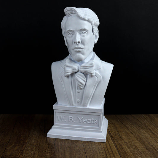 William Butler Yeats Bust, Literary Home Decor Statue