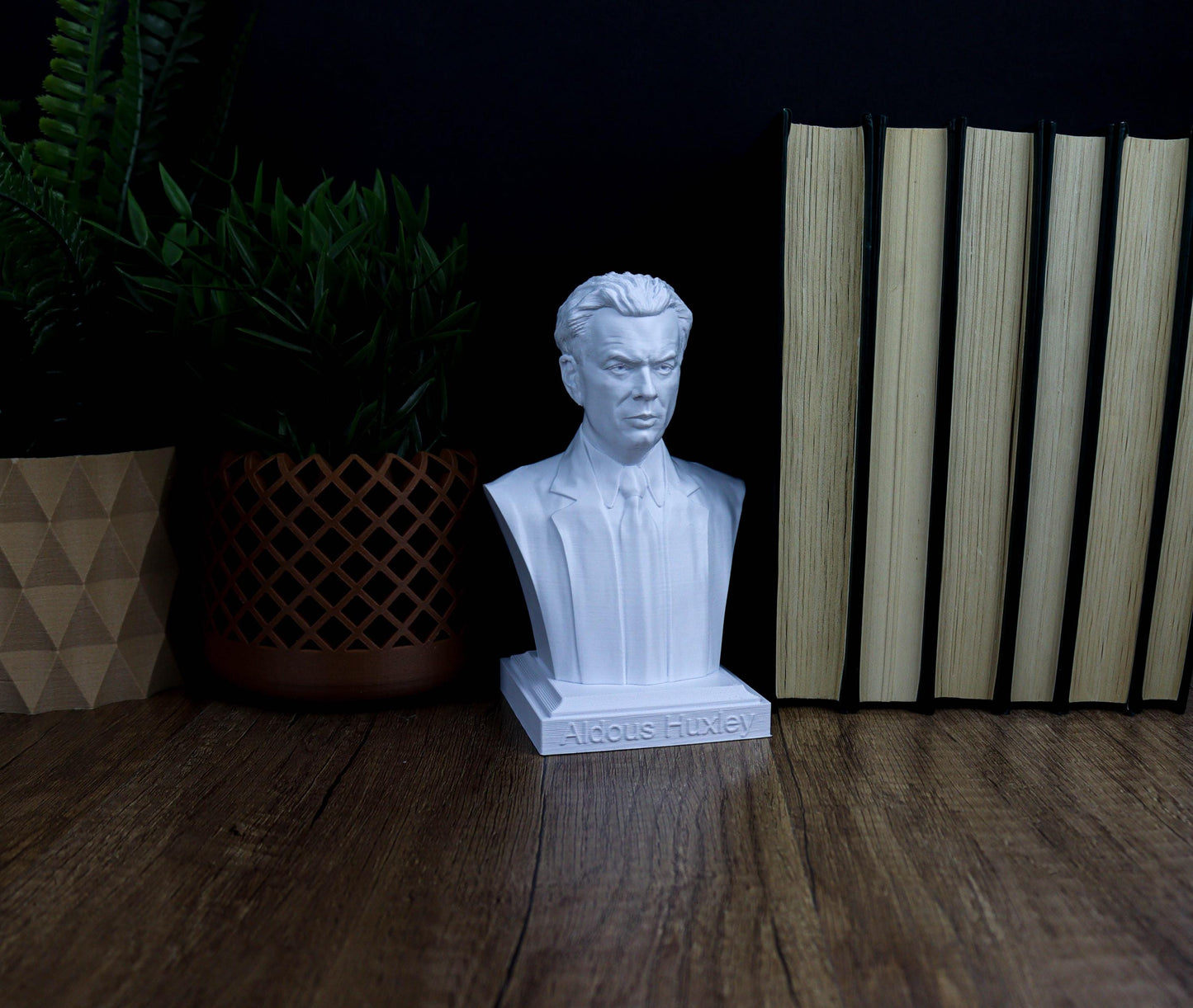 Aldous Huxley Bust, English Writer and Philosophe Statue, Brave New World Author Sculpture