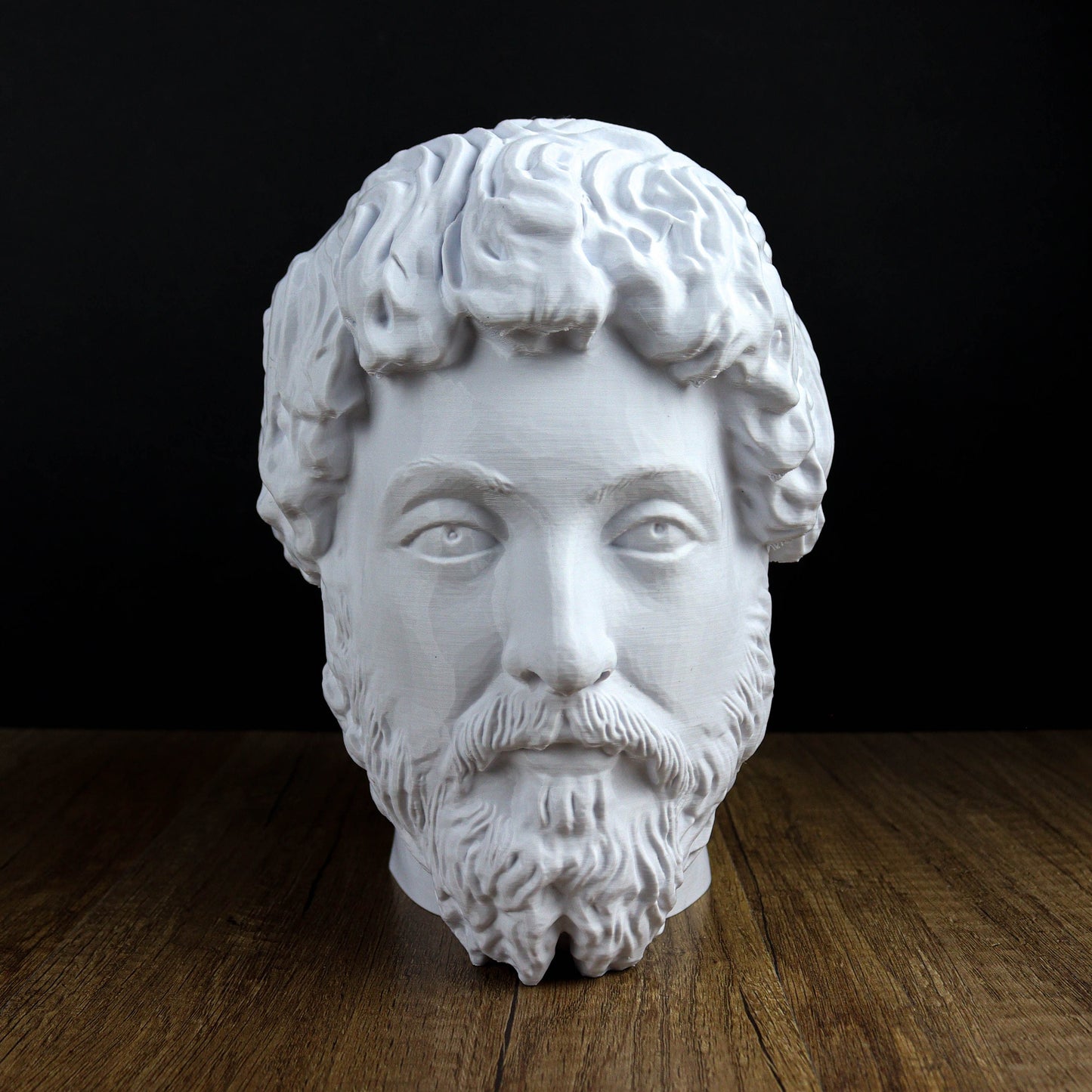 Marcus Aurelius Headphone Holder, Head Statue, Desktop Decor Headphone Stand, Bust