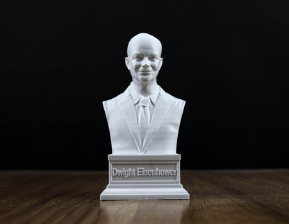 Dwight D. Eisenhower Bust, 34th US President Sculpture
