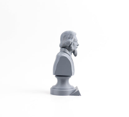 Alan Watts Bust, English Writer Statue, Sculpture Decoration