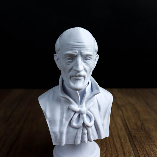 Joseph Calasanz Bust, Patron Saint of Education Statue for Bookshelf & Home Decor