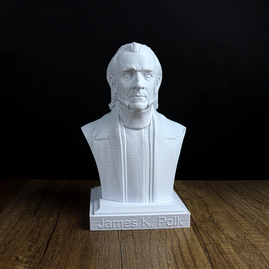 James K. Polk Bust,  11th President of the United States, American history decor