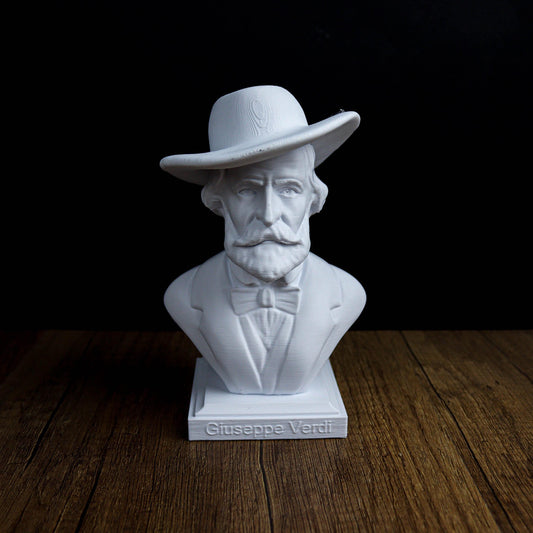 Giuseppe Verdi Bust, Italian Composer Statue