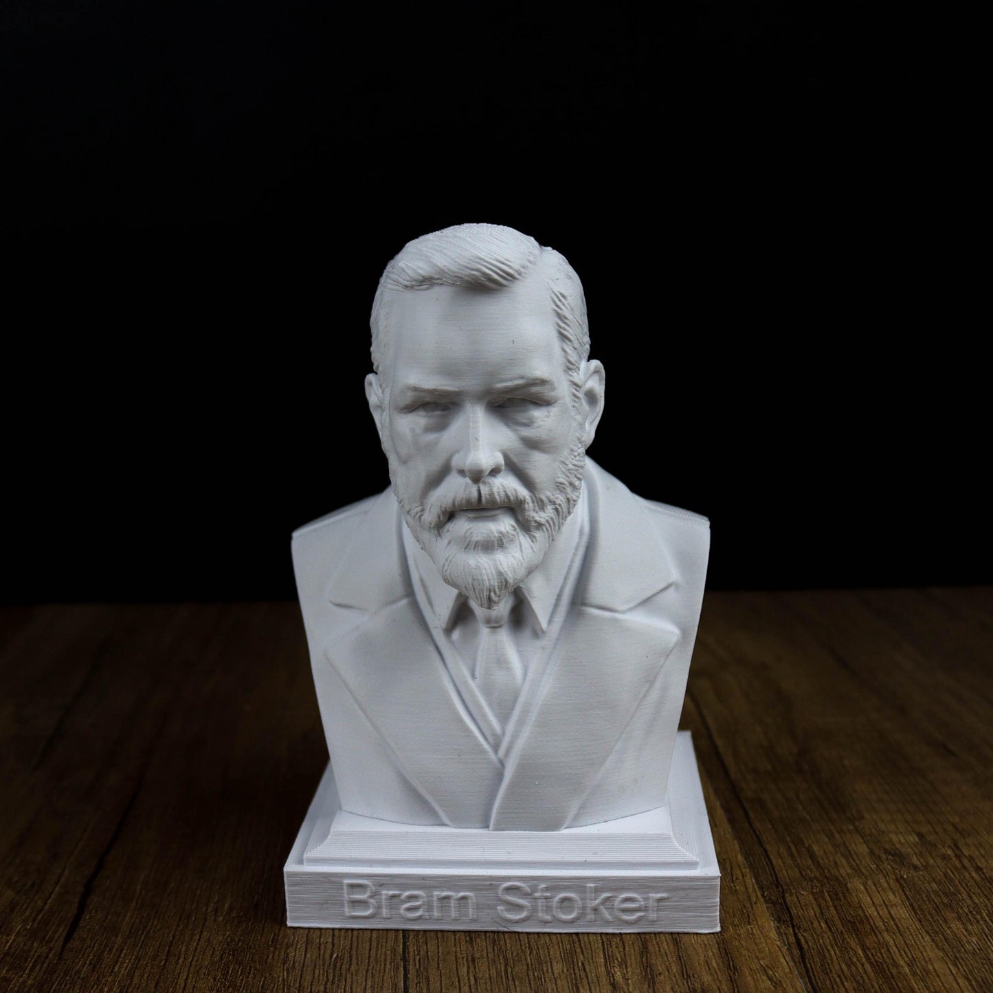 Bram Stoker Bust, Dracula Author Sculpture, Gothic Bookshelf Decor, Gift for Literature and Horror Enthusiasts