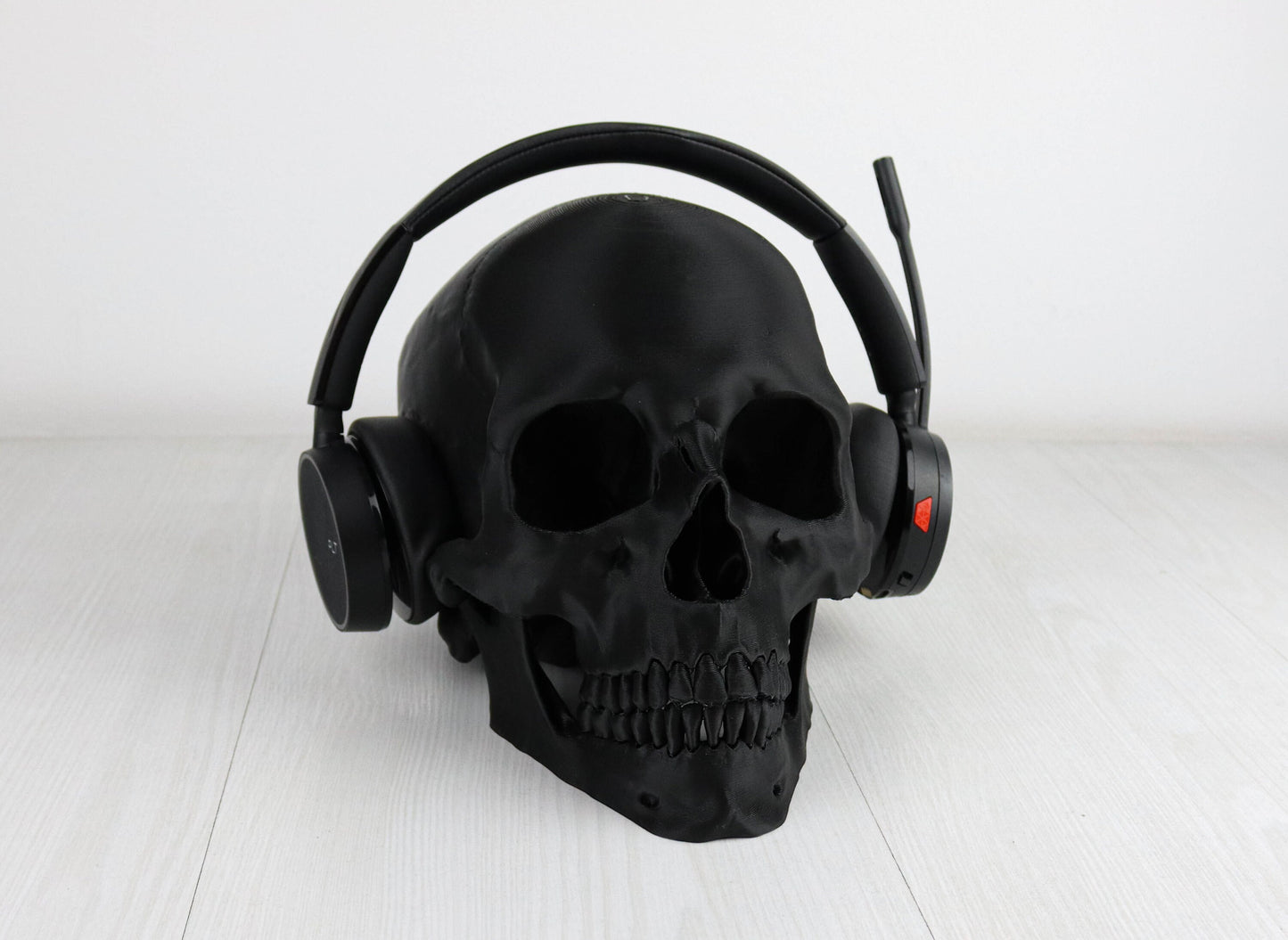 Human Skull Headphone Holder, Skull Horror Decor Headphone stand