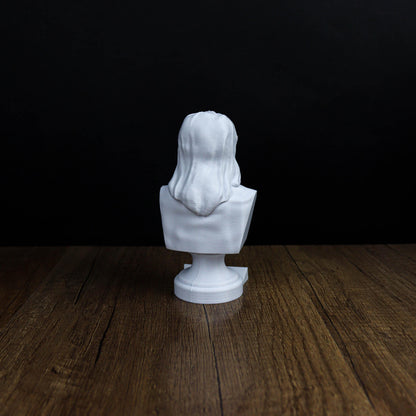 Geoffrey Chaucer Bust, English Poet Sculpture, Literary Masterpiece Decor for Home and Office