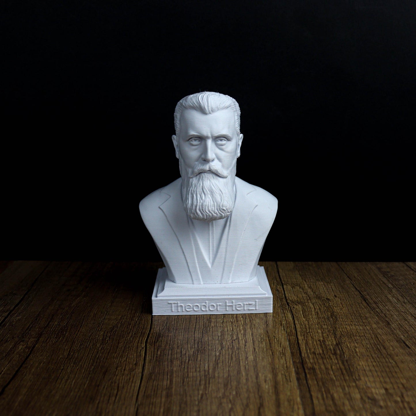 Theodor Herzl Bust, Visionary of Modern Zionism, Historical Home Decor