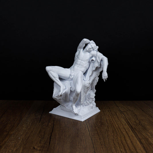 Barberini Faun Statue, Classical Mythology Art, Drunken Satyr Sculpture