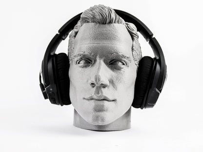 Henry Cavill Headphone Holder, Desktop Decor Headphone stand, Gaming Accessories