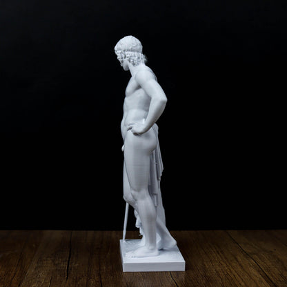 Adonis statue, Greek mythology sculpture, classical decor