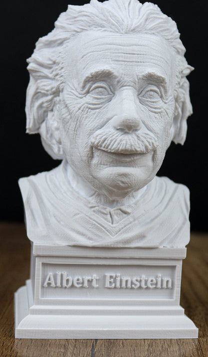 Albert Einstein Bust, German Physicist and Mathematician Desktop Statue