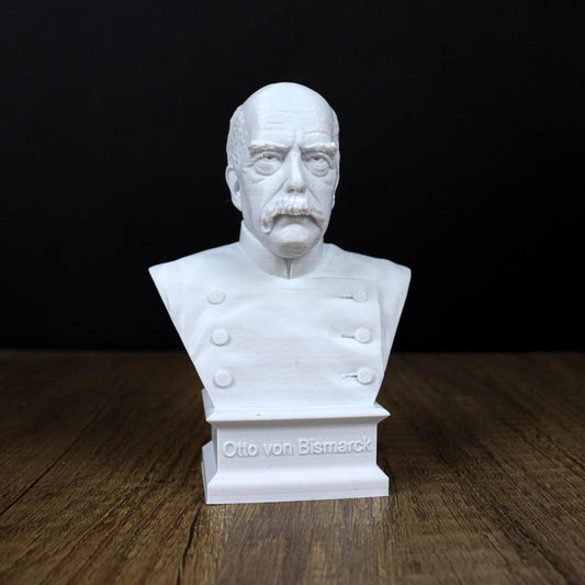 Otto von Bismarck Bust,  Chancellor of the German Empire 3d Bust Sculpture