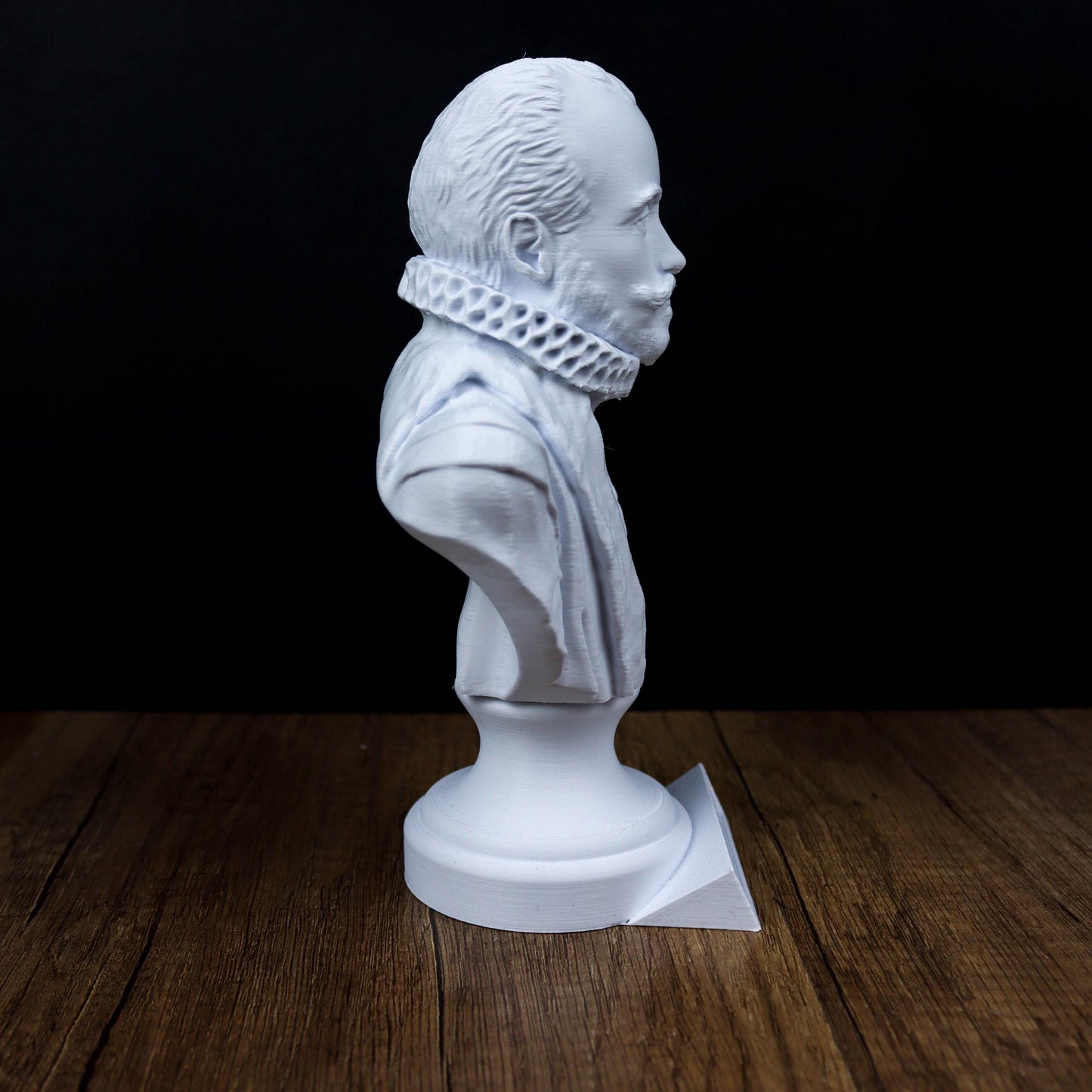 Michel de Montaigne Bust, Renaissance Philosopher Sculpture for Library or Office Decor