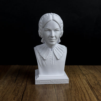 Florence Nightingale Bust, Medical history decor, Healthcare Hero Sculpture