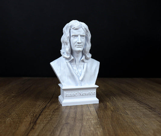 Sir Isaac Newton Bust, English Mathematician, Physicist, Astronomer, Alchemist, Theologian, and Author