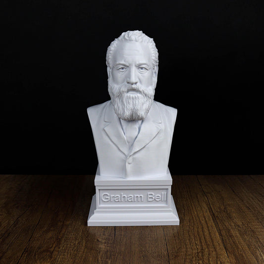 Alexander Graham Bell Bust, 3d Printed Statue, Sculpture Decoration ,Decor