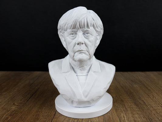 Angela Merkel Bust, Former Chancellor of Germany Sculpture