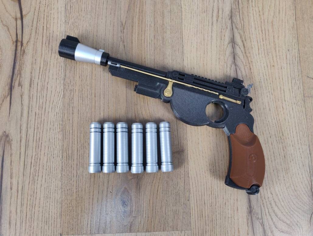 Mandalorian Blaster and Ammo 3d Printed Prop Replica for Cosplay