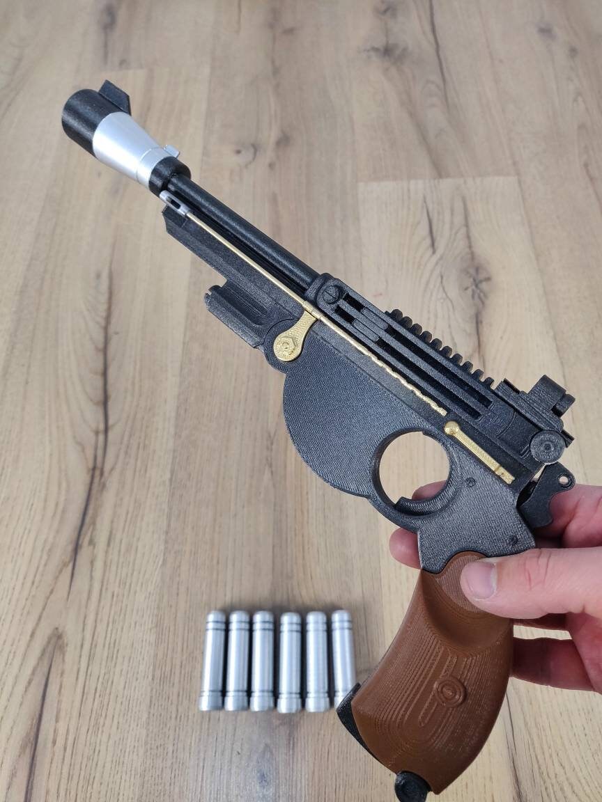 Mandalorian Blaster and Ammo 3d Printed Prop Replica for Cosplay