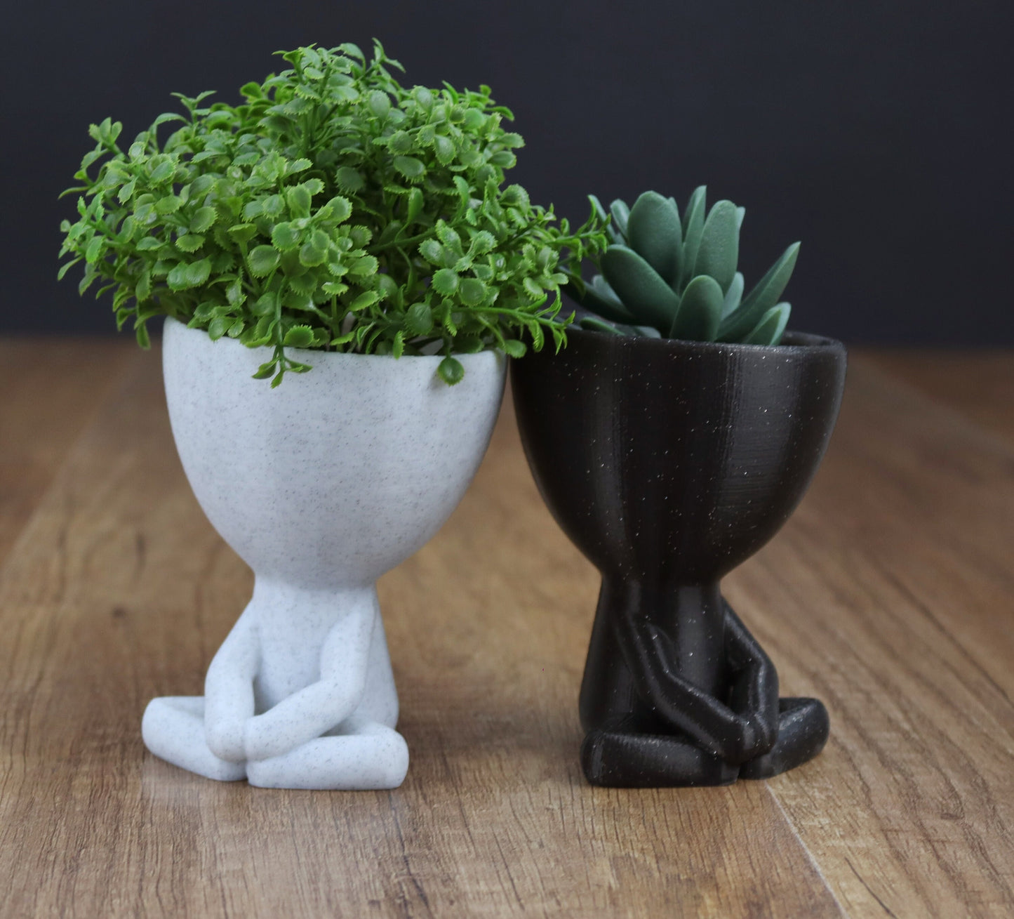 Little People Planter, Meditation/Yoga Gift Idea, Biodegradable Plant Pots