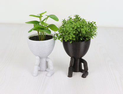 Little People Planter, Meditation/Yoga Gift Idea, Biodegradable Plant Pots