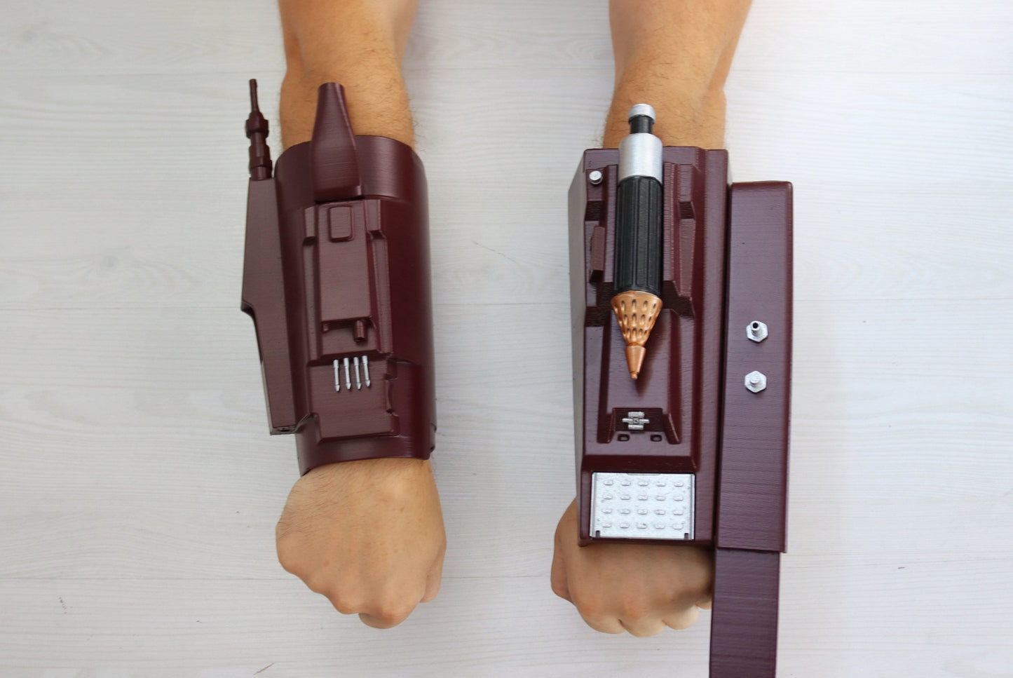 Boba Fett Gauntlets, Wearable Bracers 3d Printed for Cosplay