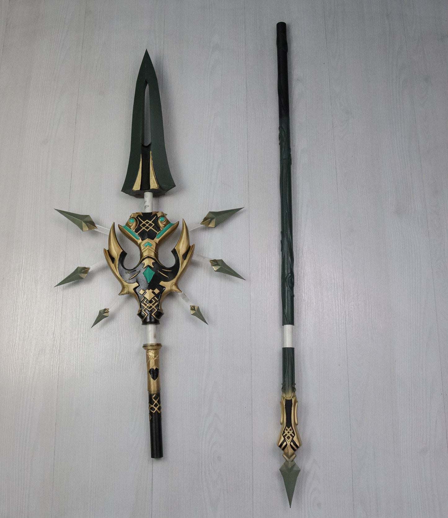 Genshin Impact, DIY KIT (unpainted) Primordial Jade Spear, Xiao Lance ...