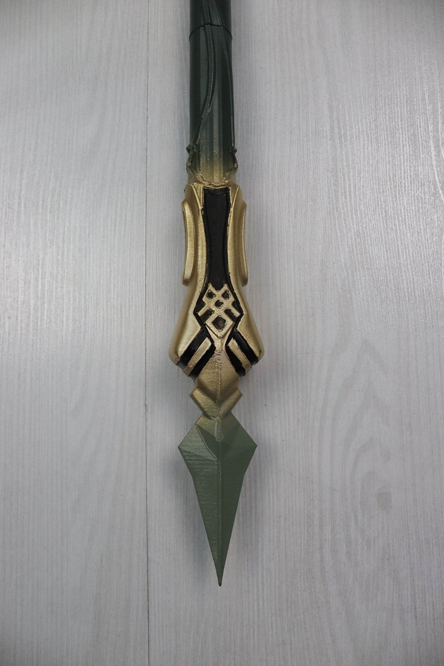 Genshin Impact, DIY KIT (unpainted) Primordial Jade Spear, Xiao Lance Full Scale Prop for Cosplay/Display