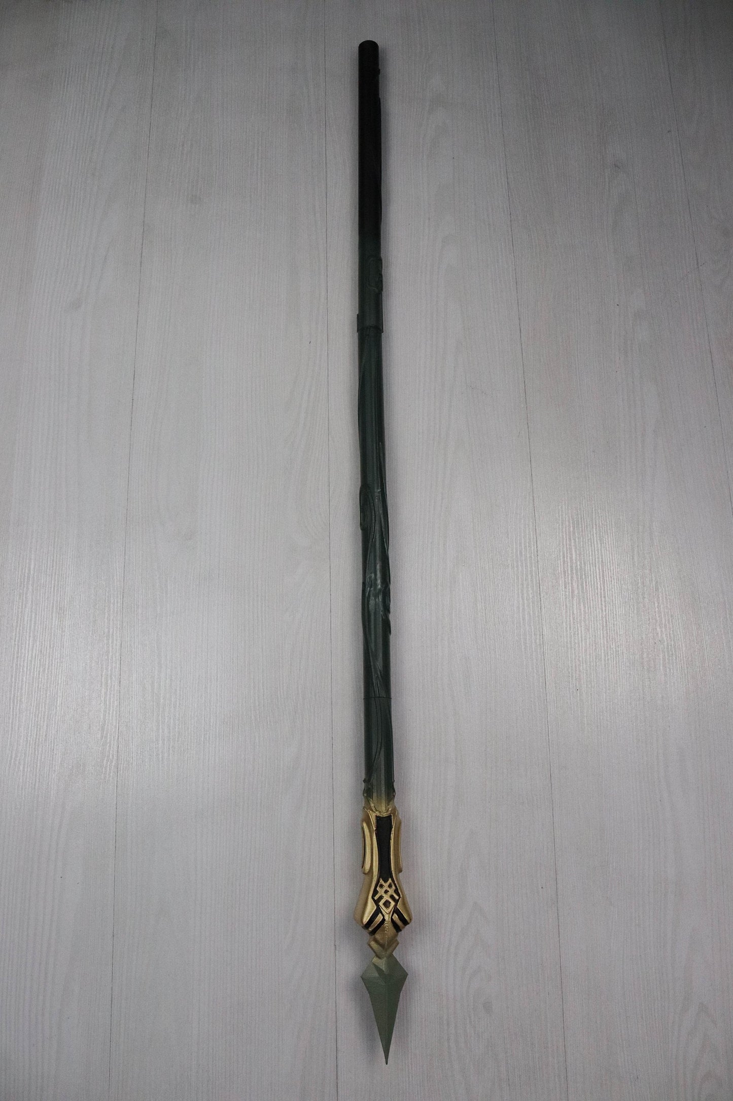 Genshin Impact, DIY KIT (unpainted) Primordial Jade Spear, Xiao Lance Full Scale Prop for Cosplay/Display