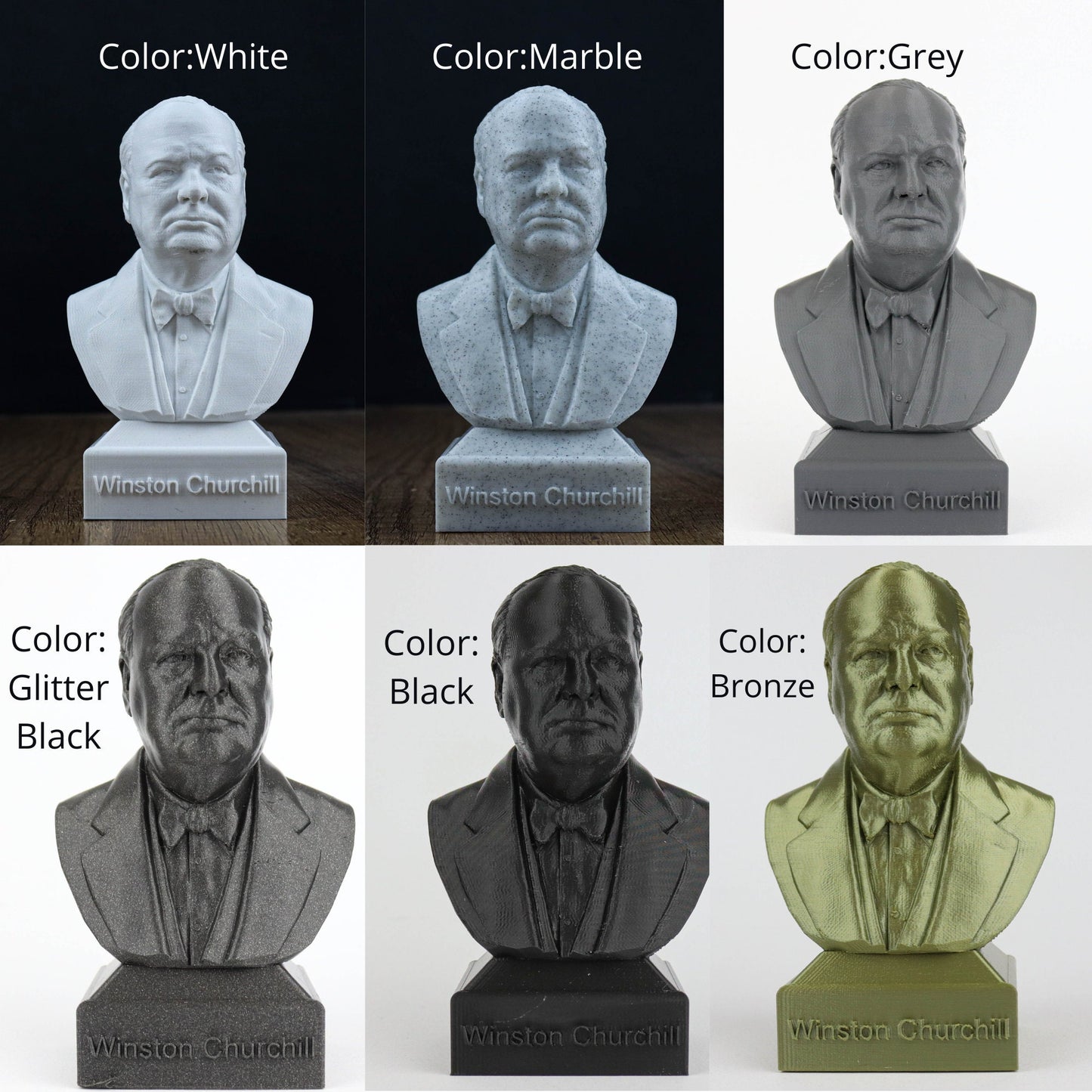 Erwin Schrodinger 3D Sculpture Bust