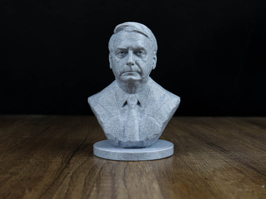 Jair Bolsonaro Bust, President of Brazil Statue