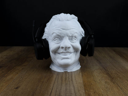 Jack Nicholson Headphone Holder, Desktop Headphone stand, Gaming Accessories