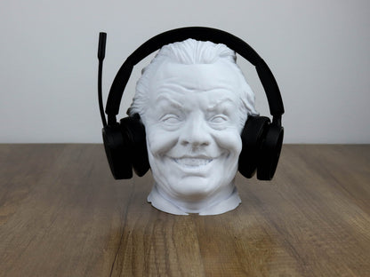 Jack Nicholson Headphone Holder, Desktop Headphone stand, Gaming Accessories