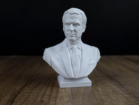 Emanuel Macron Bust, President of France 3D Sculpture