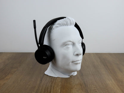 Elon Musk Headphone Holder, Desktop Decor Headphone stand, Gaming Accessories