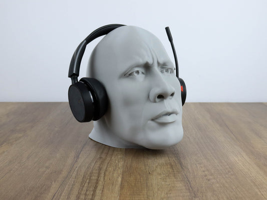Dwayne The Rock Johnson Headphone Holder, Desktop Decor Headphone stand, Gaming Accessories