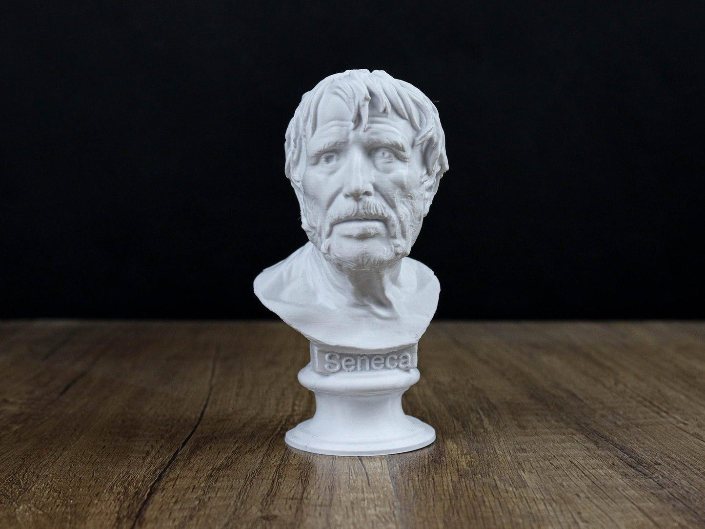 Seneca Bust, Roman Stoic and Philosopher Sculpture