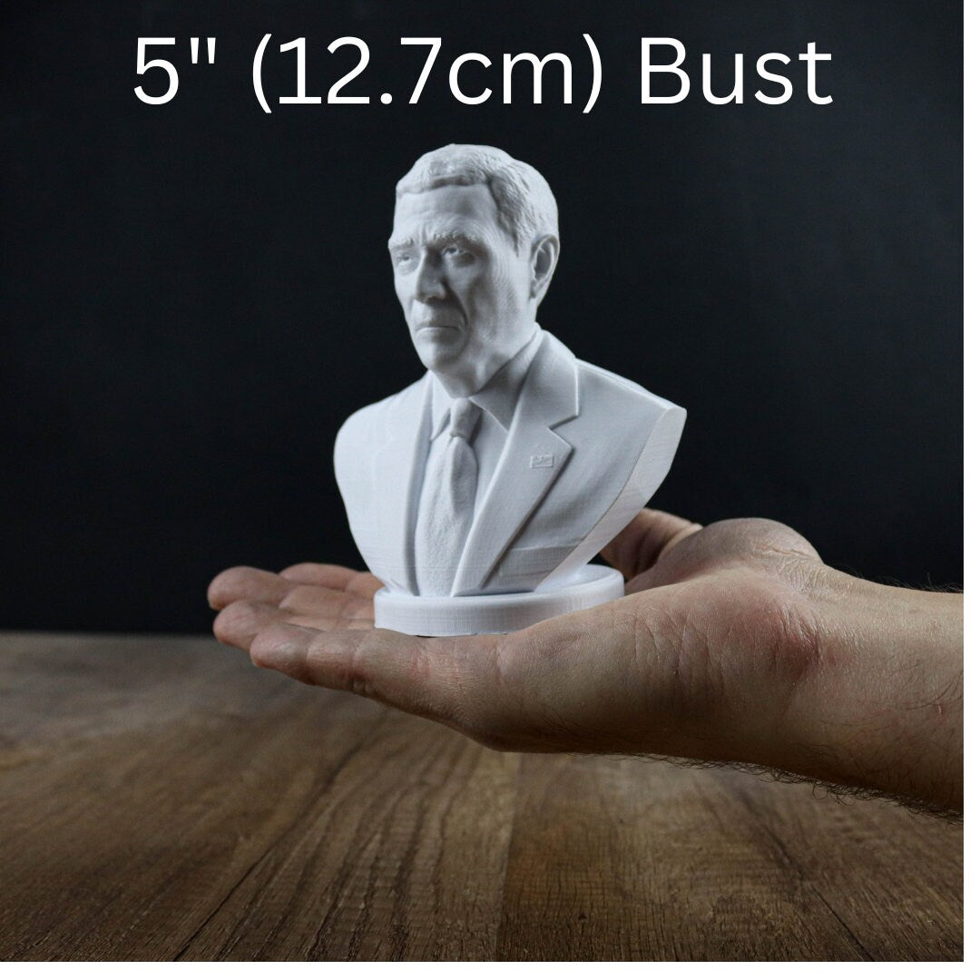 George W. Bush 41st American President Bust Sculpture