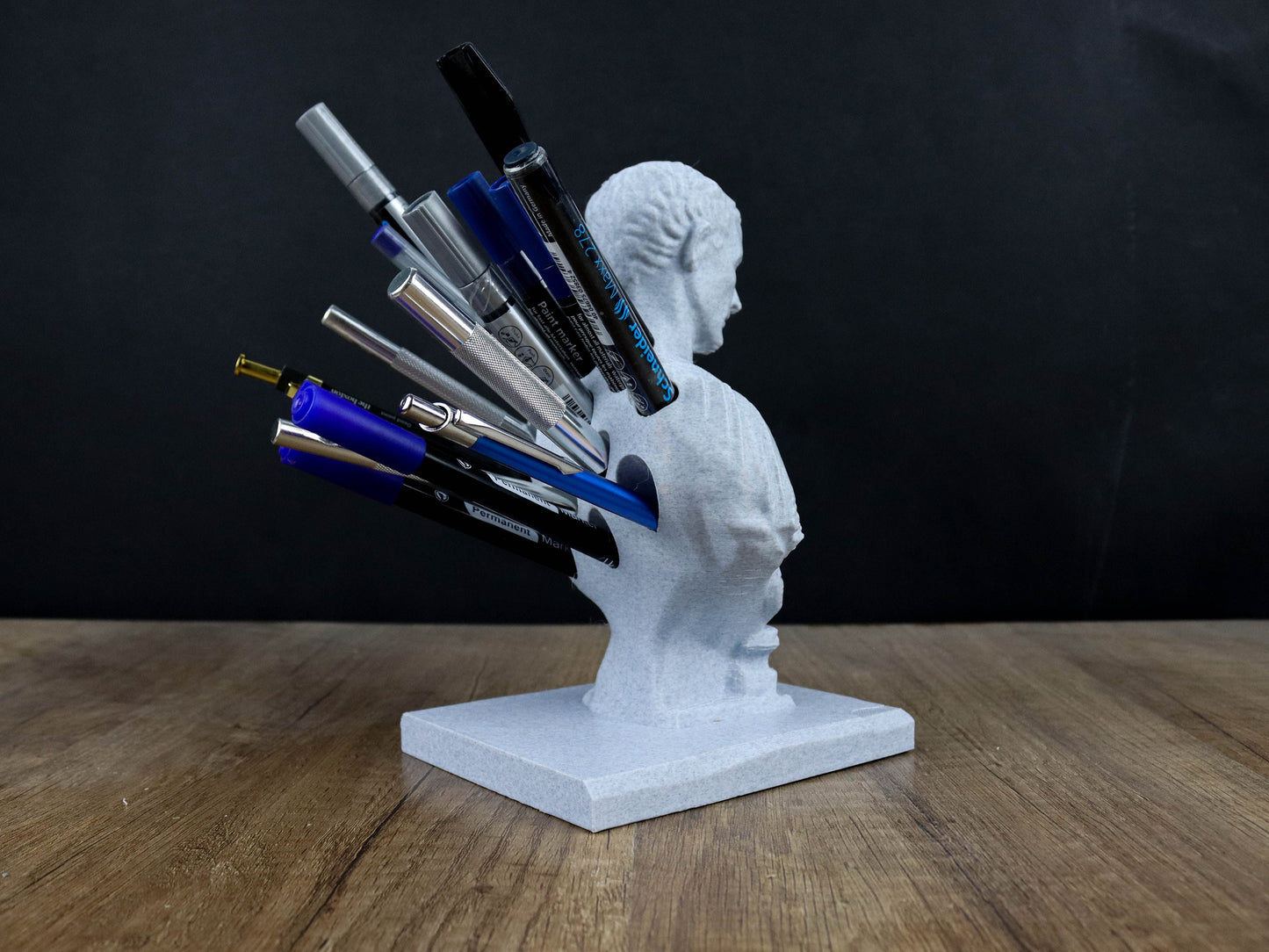 Julius Caesar Pen Holder 3d Bust Sculpture