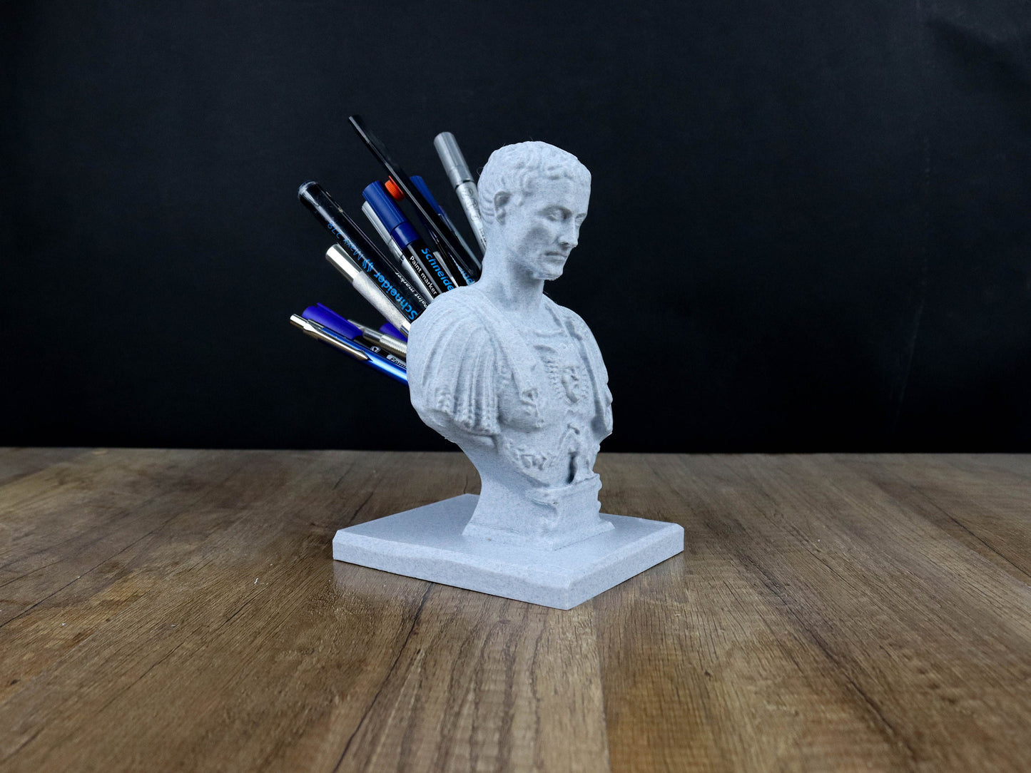 Julius Caesar Pen Holder 3d Bust Sculpture