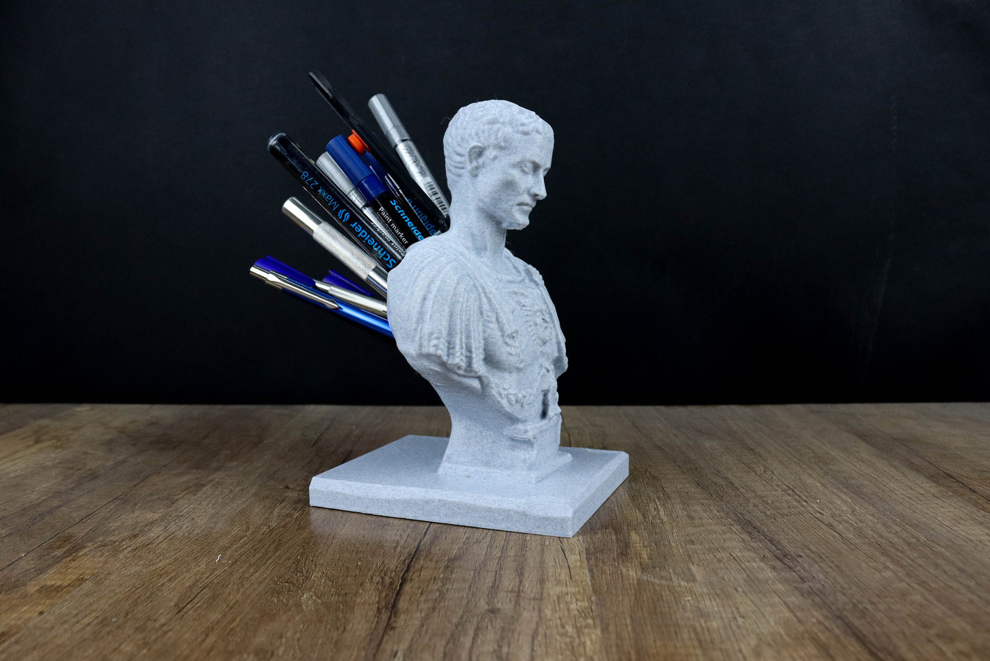 Julius Caesar Pen Holder 3d Bust Sculpture