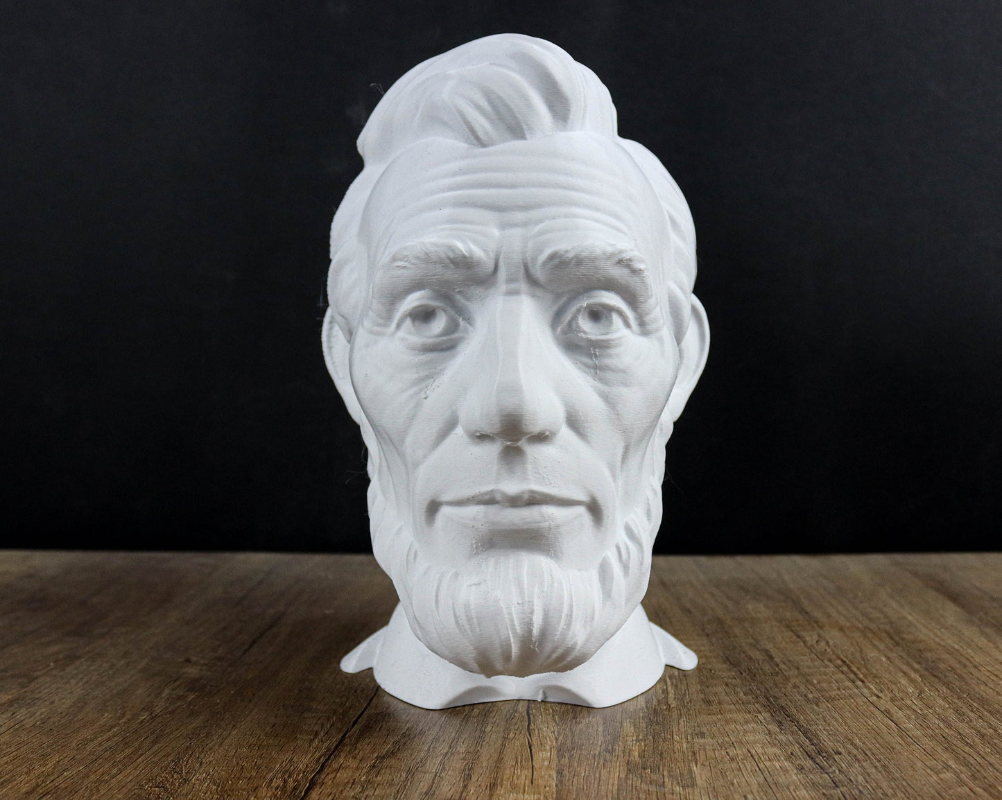 Abraham Lincoln 3D Bust, Headphone Holder, Desktop Decor Headphone Stand