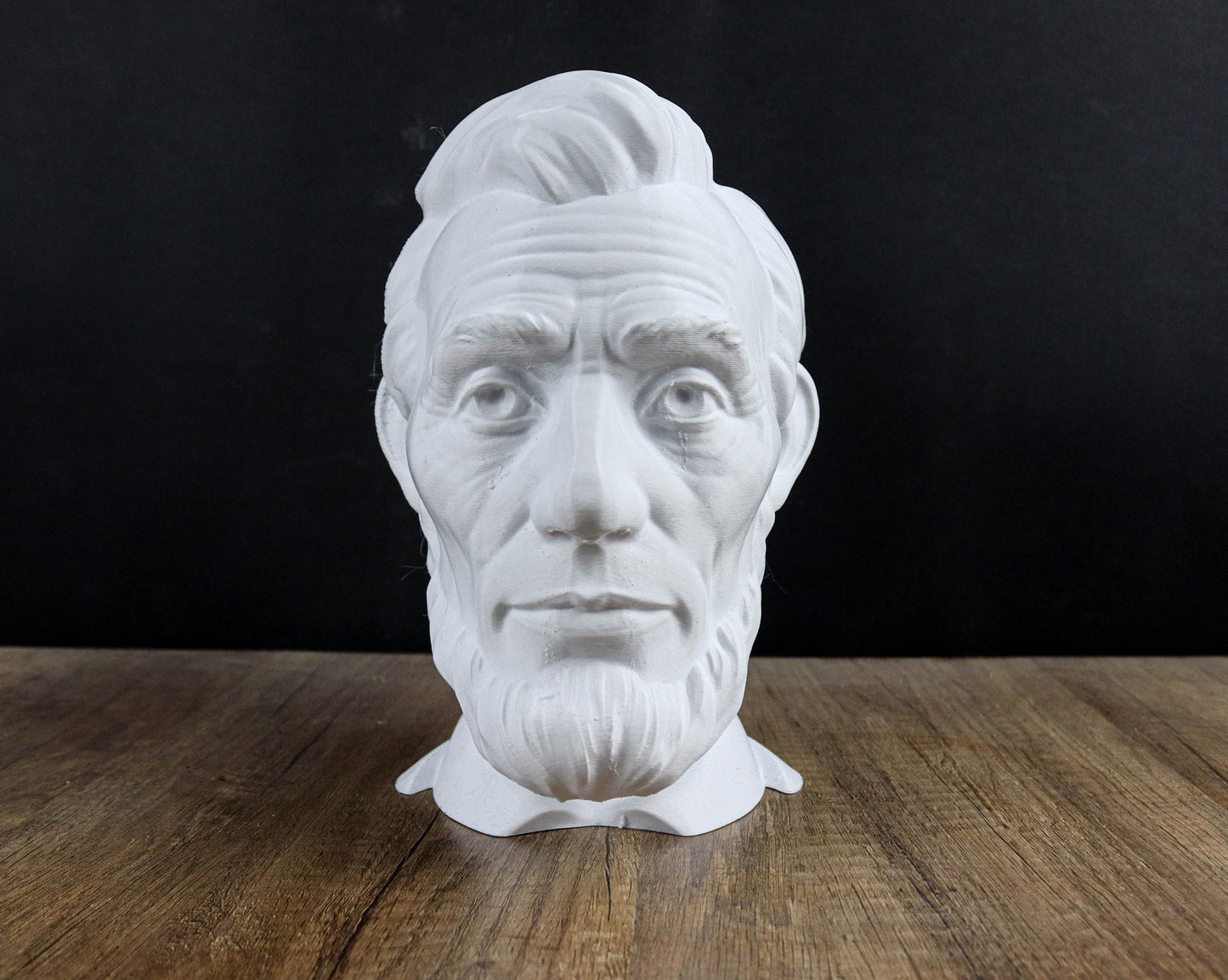 Abraham Lincoln 3D Bust, Headphone Holder, Desktop Decor Headphone Stand